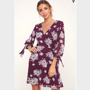 Unbelievable Beauty Purple Floral Dress
